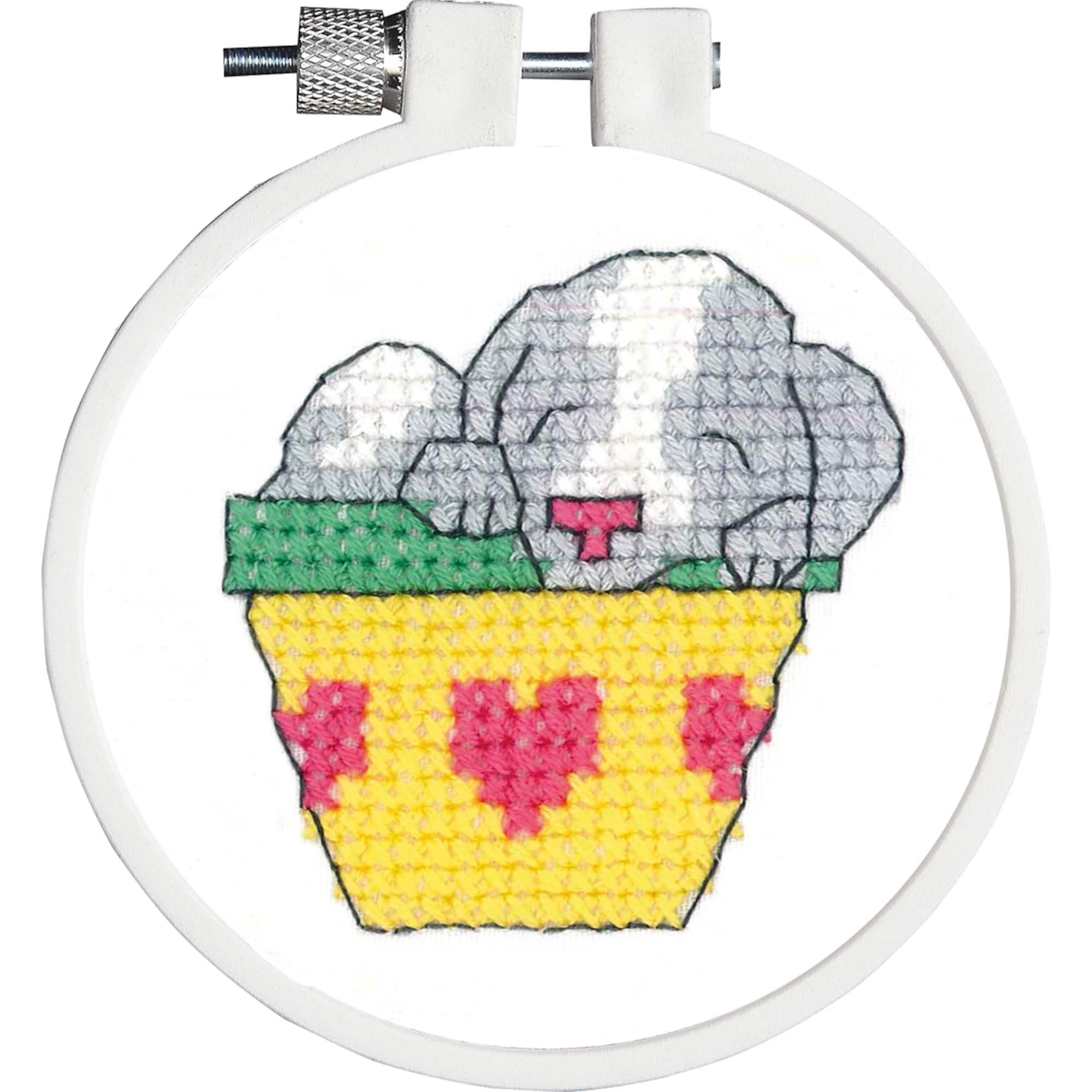 Janlynn® Kid Stitch Sleepy Puppy Stamped Cross Stitch Kit